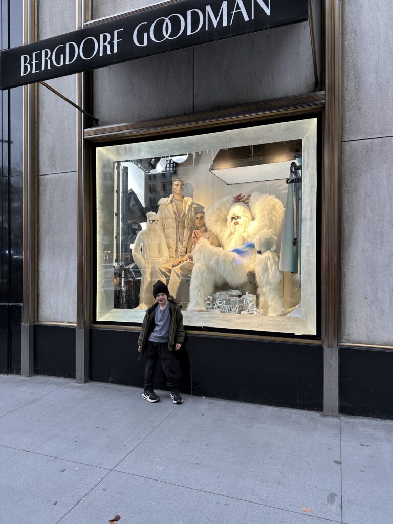 Bergdorf Goodman Window at Christmas in NYC