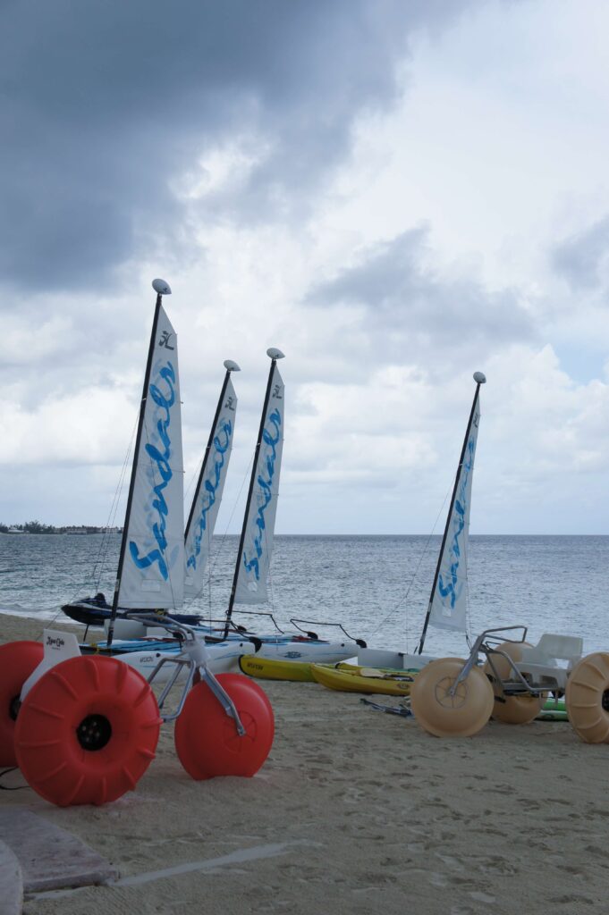 Beach toys on the beach at Sandals Royal Bahamian Resort