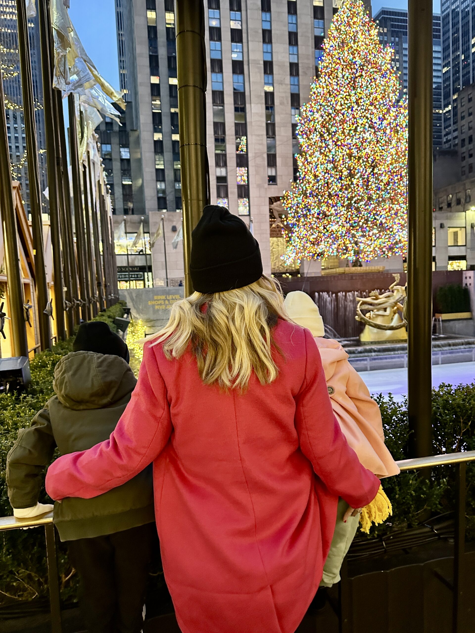 Rockefeller Plaza at Christmas in NYC