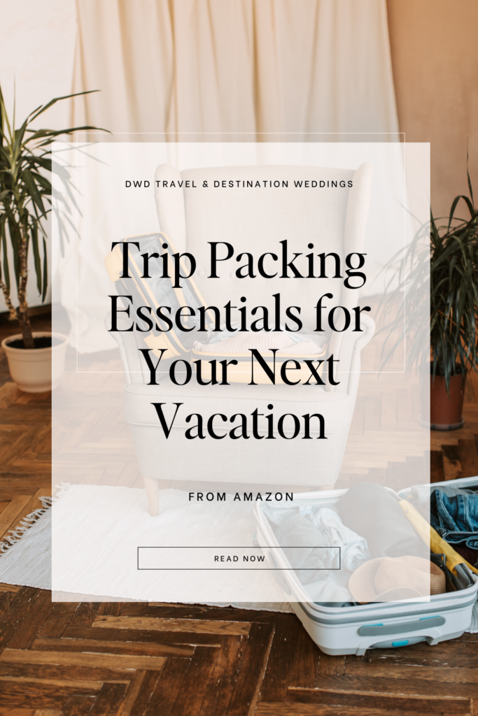 Pinterest Graphic About Trip Packing Essentials