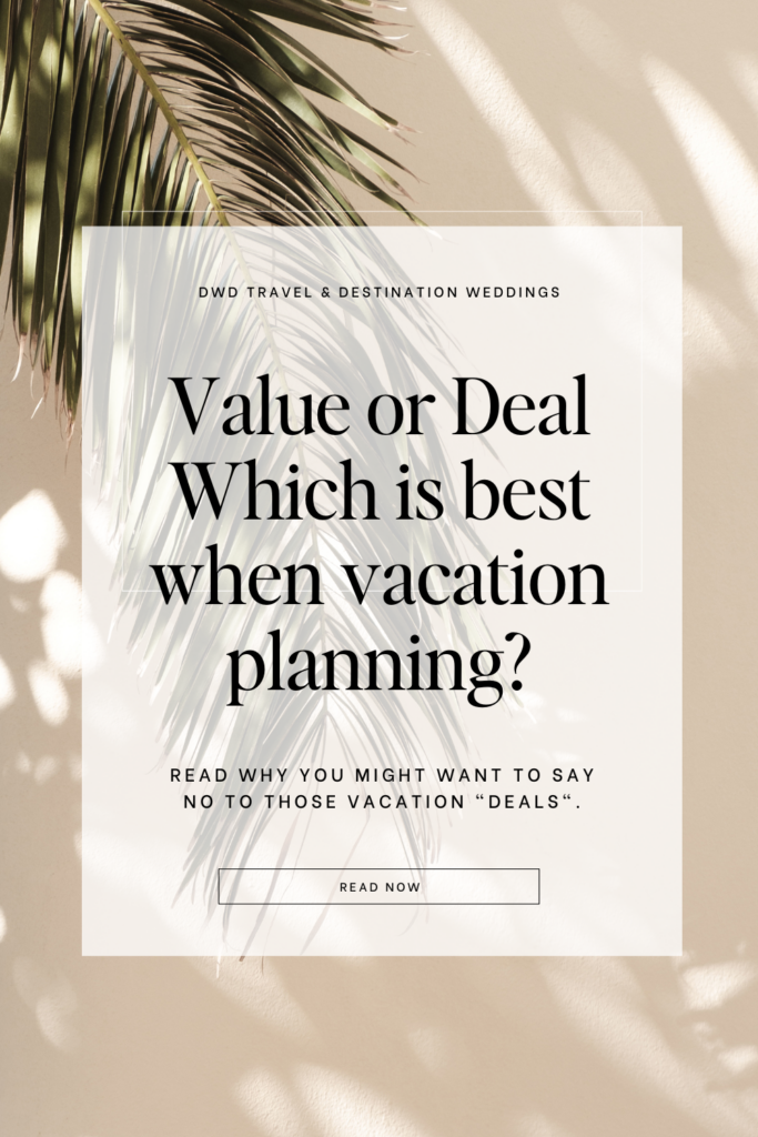 A Pinterest Graphic | Why Should Say No To Vacation Deals