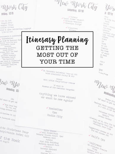 Itinerary Planning Tips