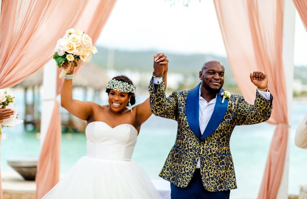 Real Weddings Ashley & Jimmie's Destination Wedding Celebration at Sandals Royal Caribbean in Montego Bay, Jamaica