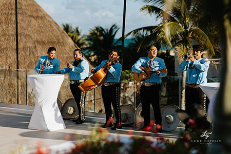 Mariachi Band at destination wedding in Mexico