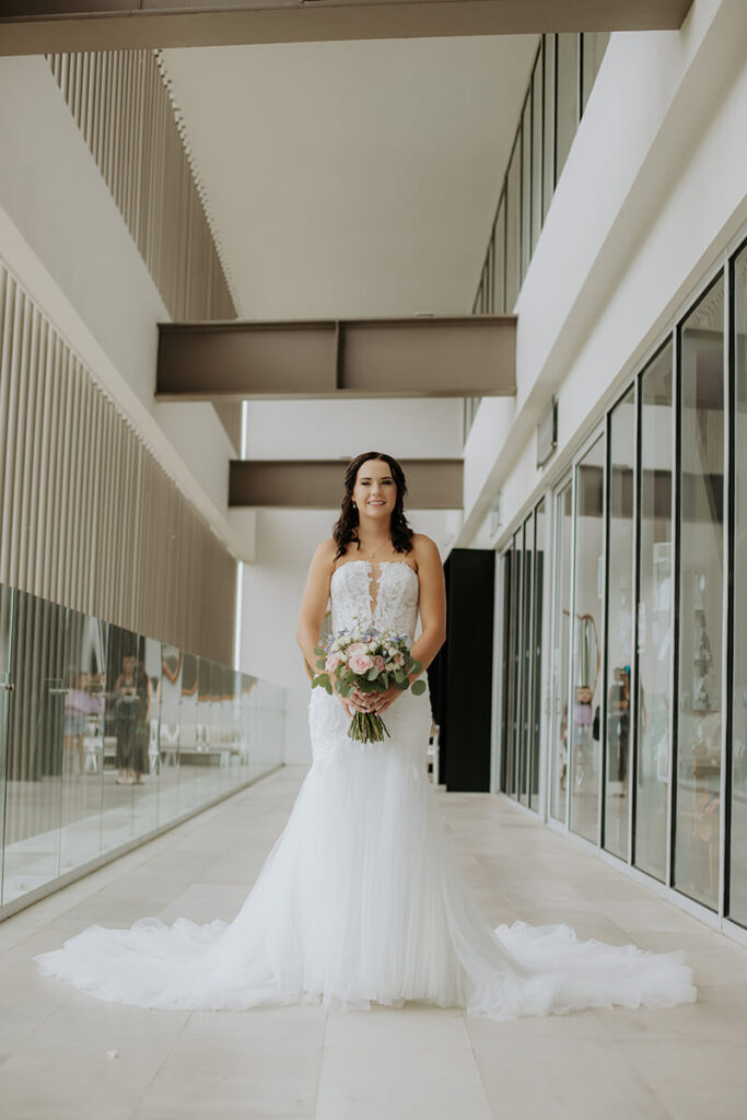 Lauren & Matthew's Destination Wedding at Dreams Vista Cancun | bride