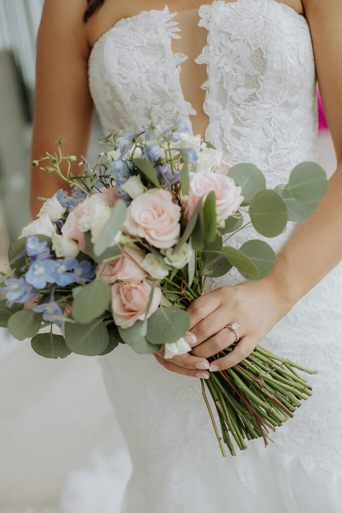 Lauren & Matthew's Destination Wedding at Dreams Vista Cancun | bouquet