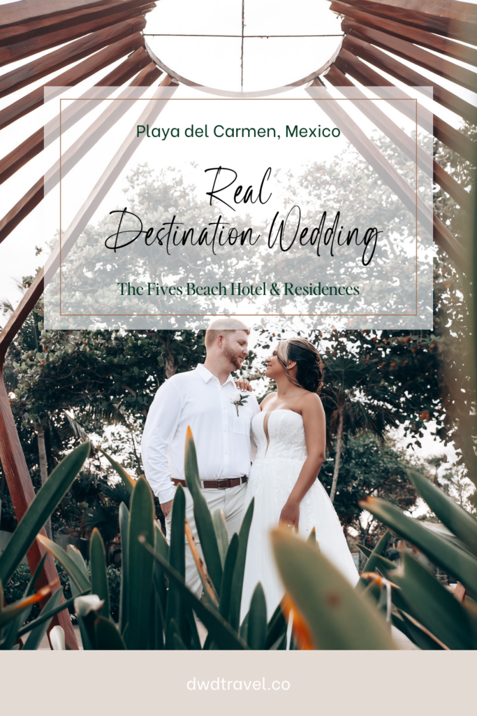 Real Destination Wedding At The Fives Beach Hotel & Residences All Inclusive Resort in Playa del Carmen, Mexico