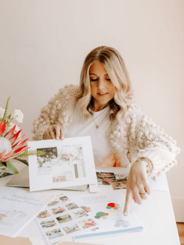 Wedding planner showing options while planning a destination wedding