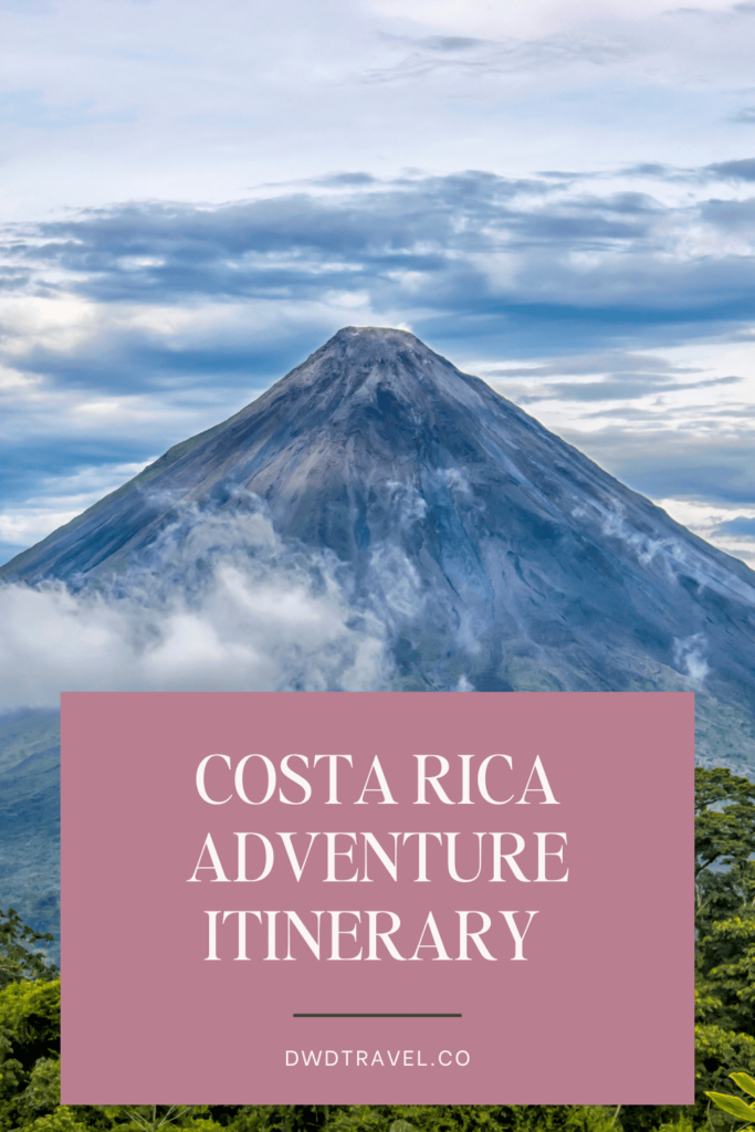 Graphic | Costa Rica Adventure Itinerary 