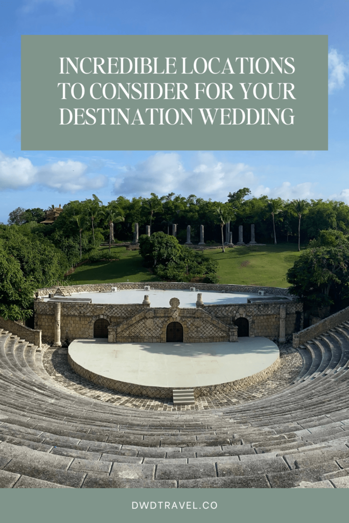 Graphic - incredible destination wedding locations