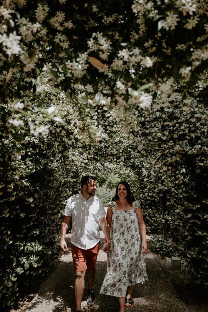 Couple on their anniversary vacation in Italy 