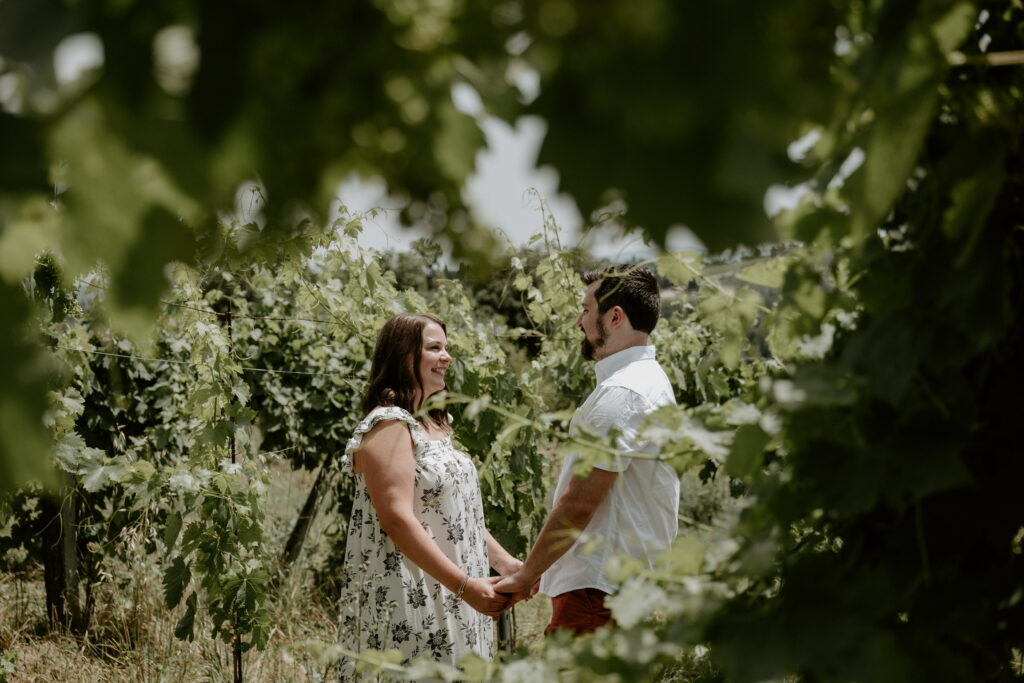 Couple on their anniversary vacation in Italy 