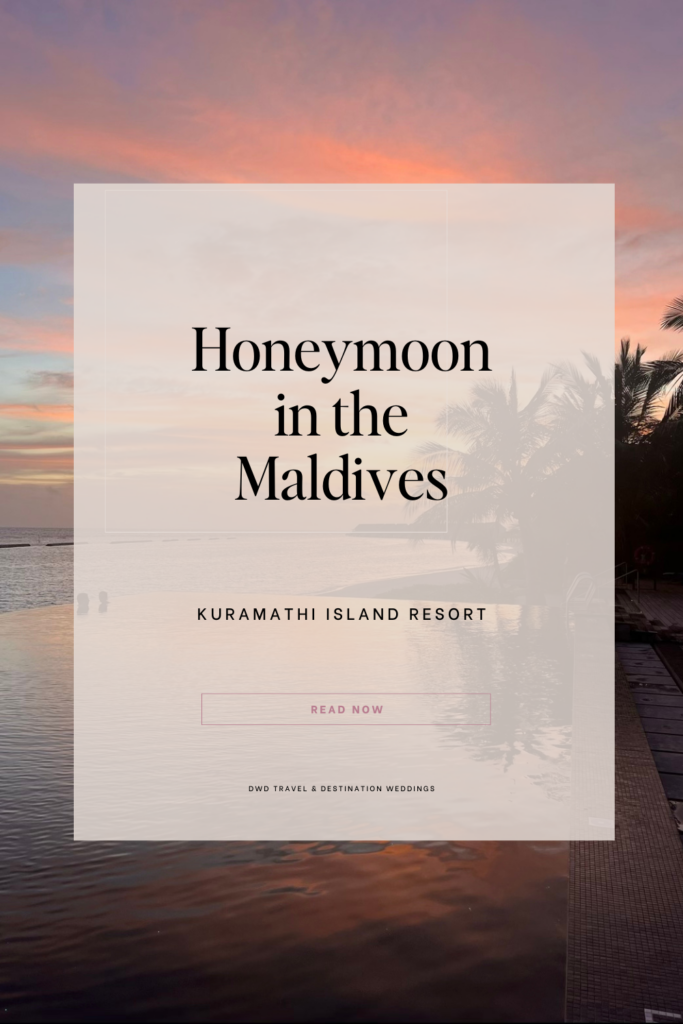 Honeymoon in the Maldives Pinterest Graphic