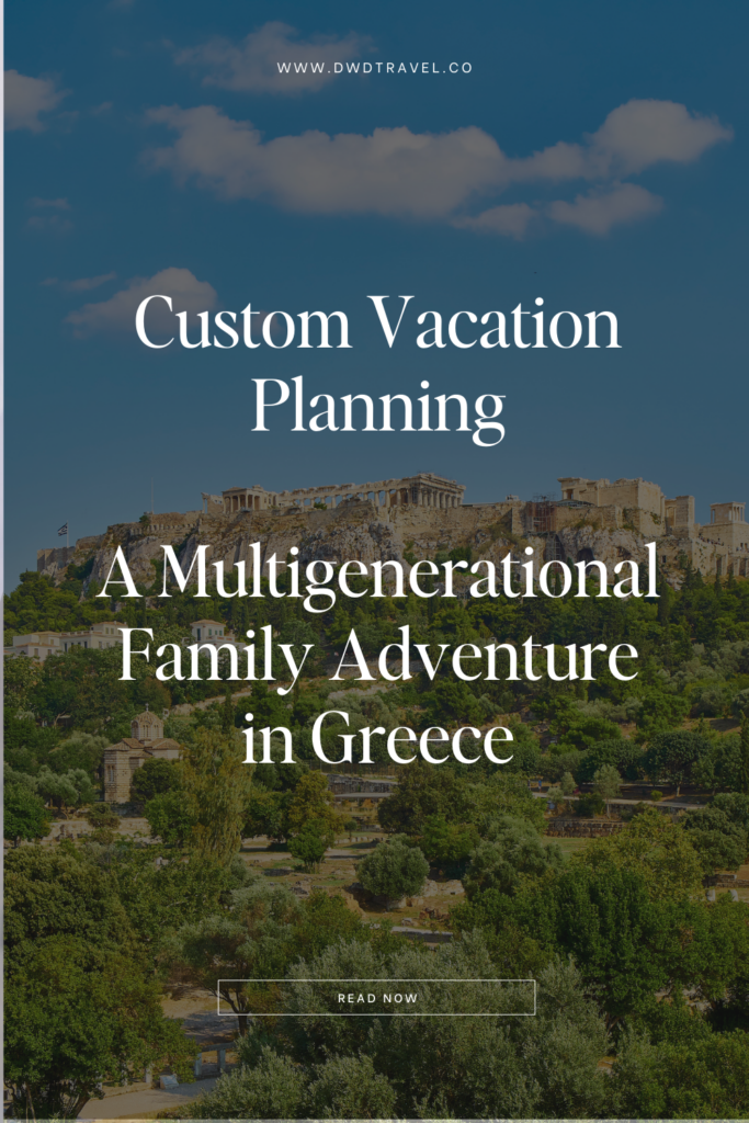 Greece Vacation Package Pinterest Graphic