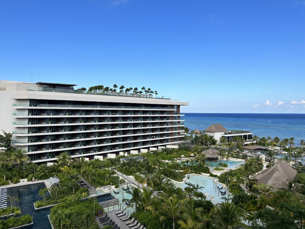 overhead shot of secrets moxche resort