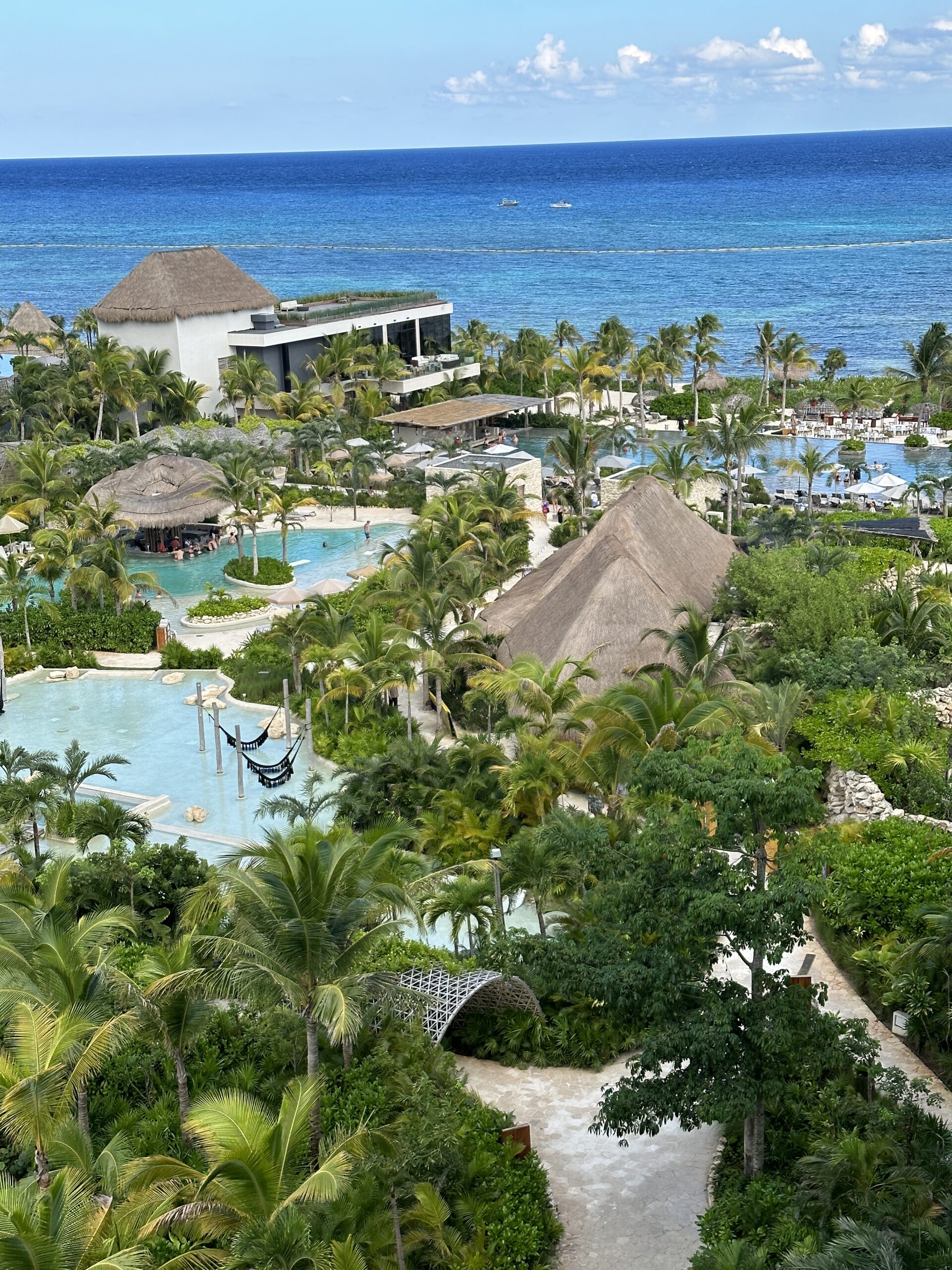 overhead shot of secrets moxche resort