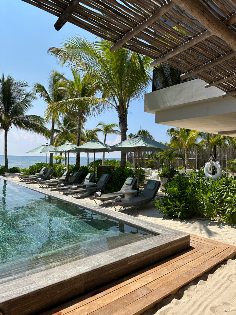 Secrets Moxché wedding pool area