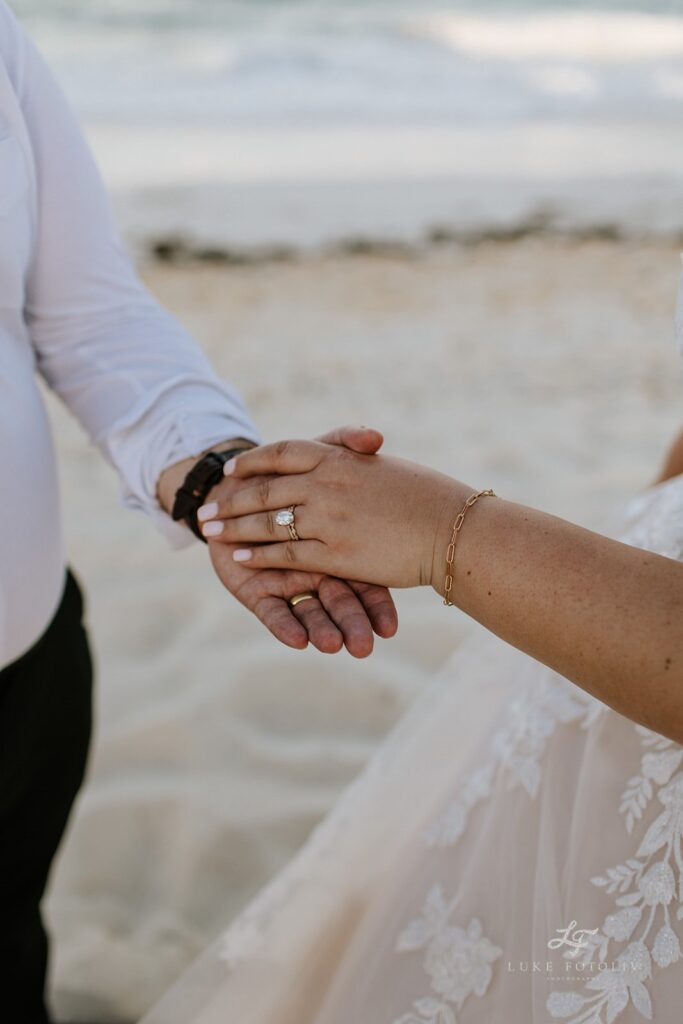 best destination wedding locations bride and groom holding hands