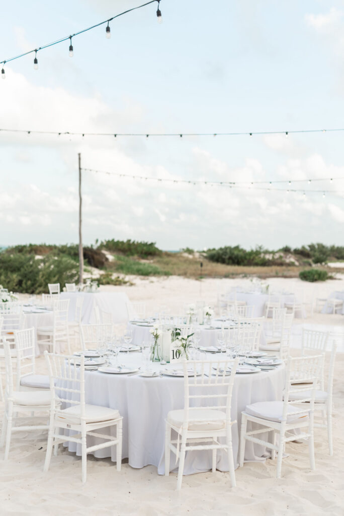 Atelier Playa Mujeres Destination Wedding Beach Reception