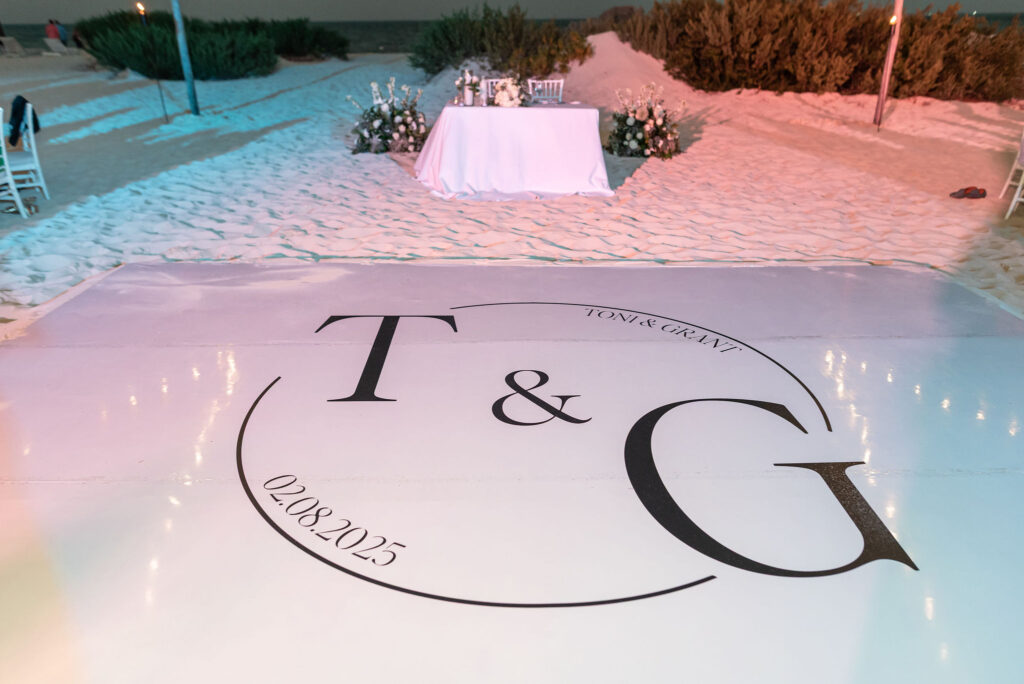 Atelier Playa Mujeres Destination Wedding Beach Reception Dance Floor