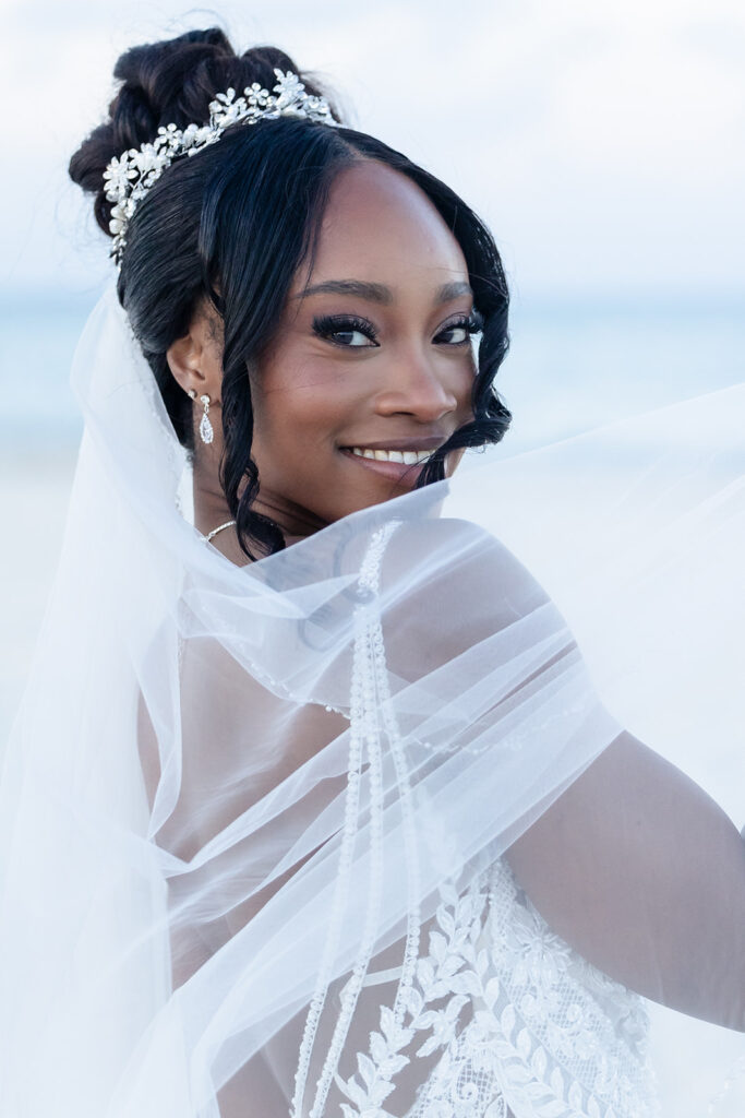 Destination Wedding Bride at Dreams Playa Mujeres