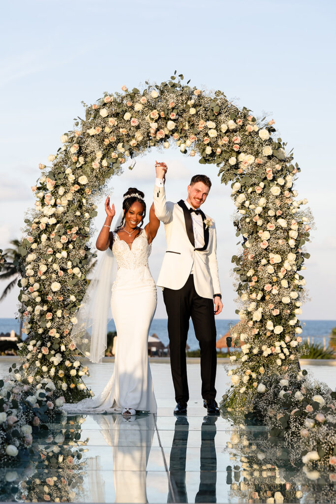 Dreams Playa Mujeres Destination Wedding Couple