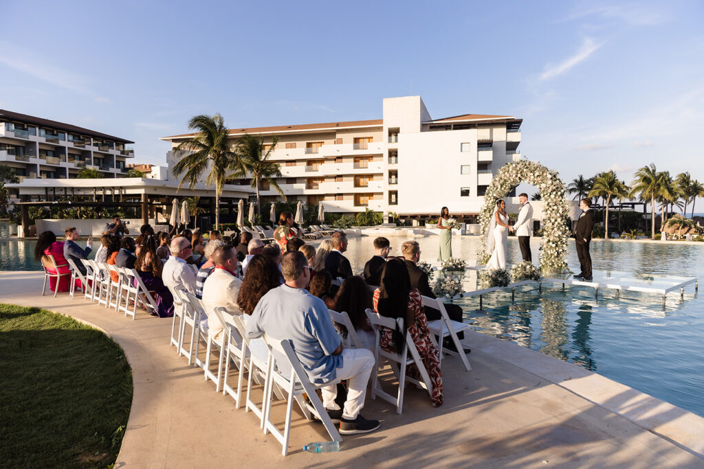 Dreams Playa Mujeres Destination Wedding Ceremony