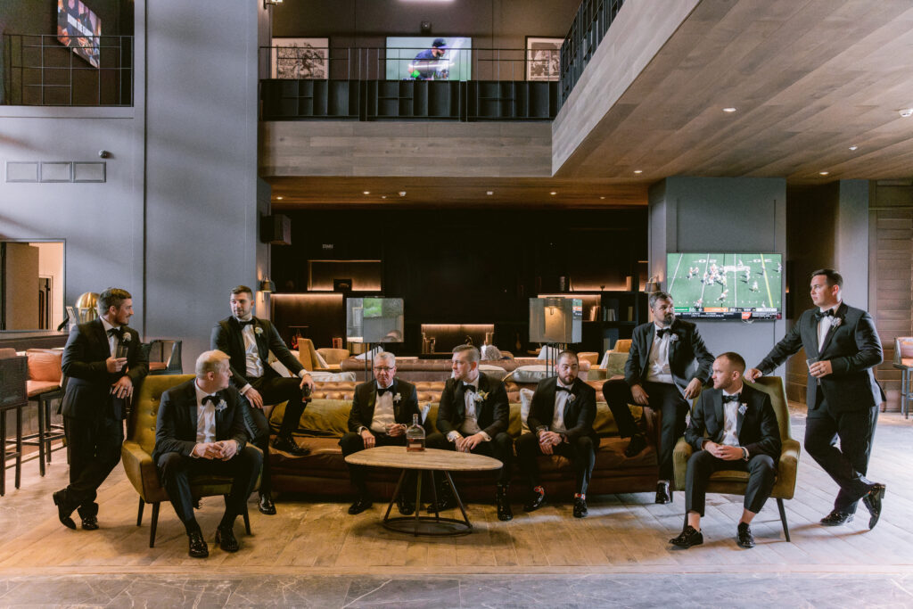 Secrets Moxche Destination Wedding Groom & Groomsmen