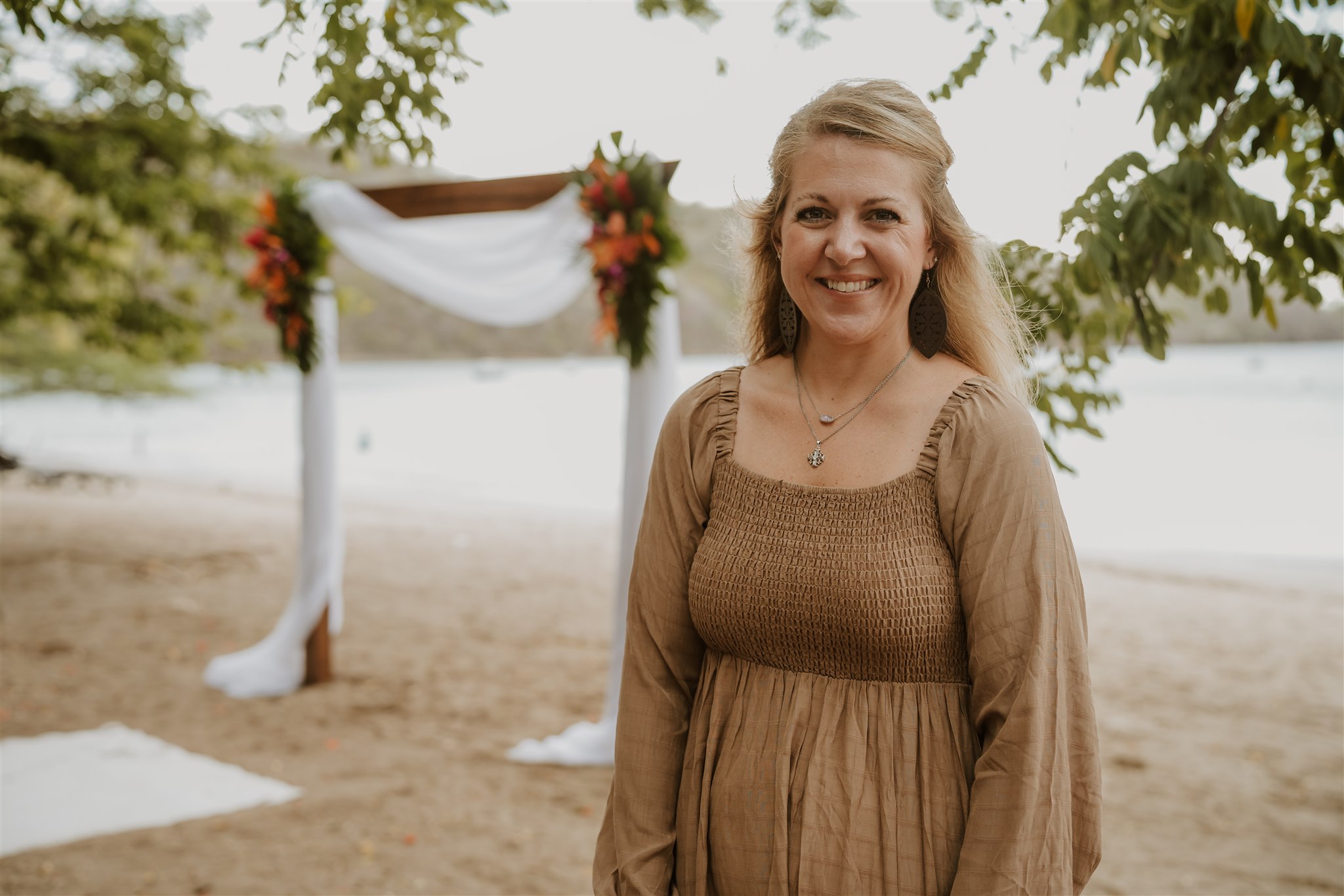 Dana Lewis, a full service destination wedding planner and owner of DWD Travel, on location in Costa Rica