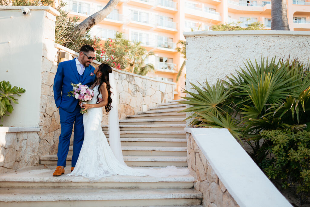destination wedding couple