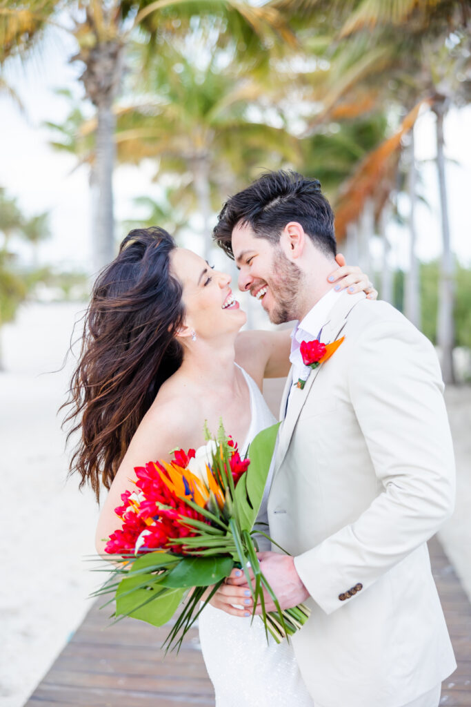 Destination Wedding Couple at Majestic Elegance Costa Mujeres