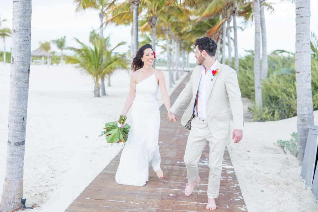 Wedding Couple at Majestic Elegance Costa Mujeres