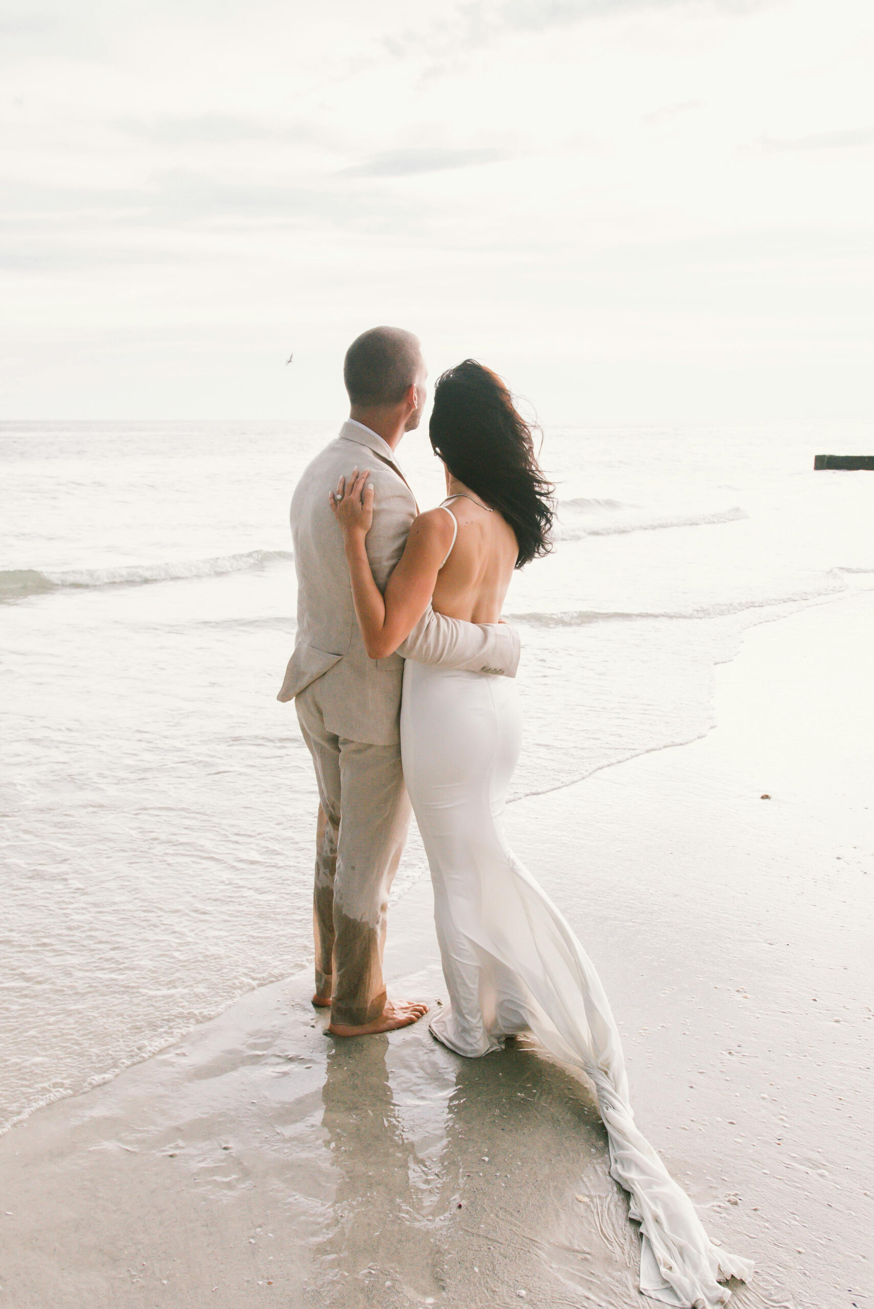 bride and groom at their desination wedding ritual ideas
