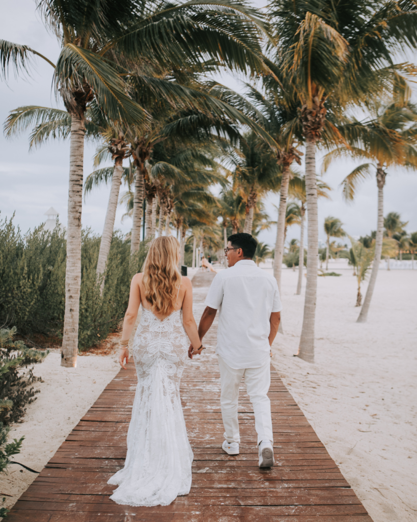 majestic elegance costa mujeres destination wedding couple